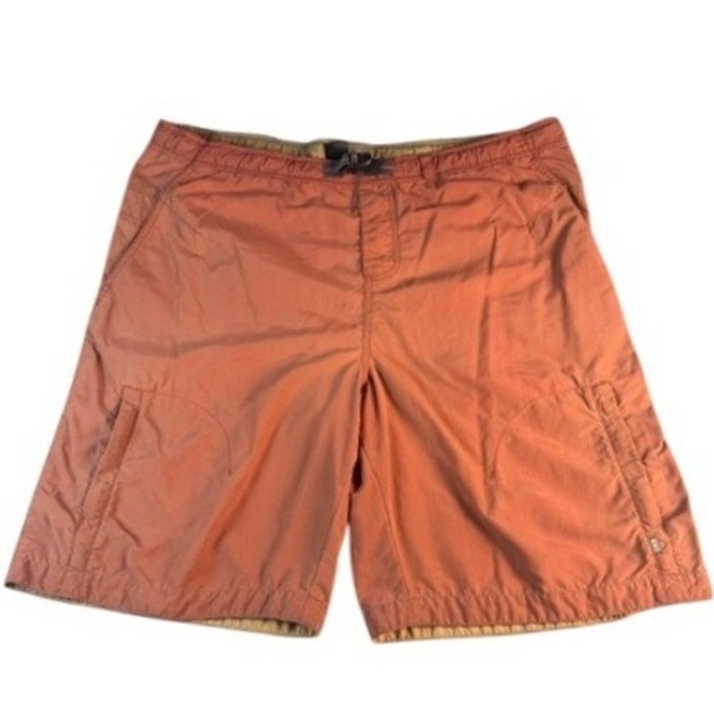 REI Shorts Mens 38 Cargo Hiking‎ Burnt Orange Nylon Belted UPF 30 Utility